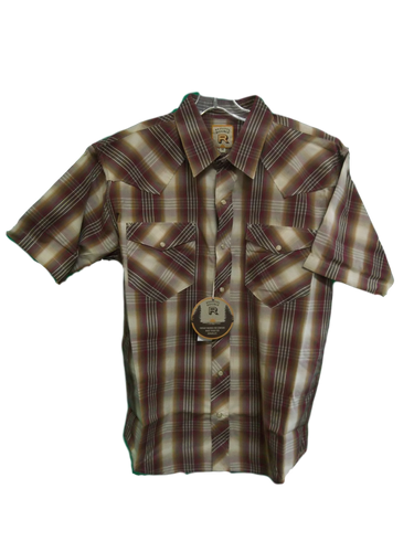 Resistol Double R Men's Dry Valley Snap Short Sleeve Western Shirt