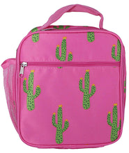 Load image into Gallery viewer, Cactus Print Square Lunch Bag