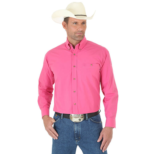 George Strait Men's Pink Western Shirt