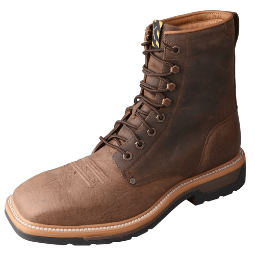 Twisted X Mens Lite Cowboy Lacer Work Boots