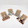 Load image into Gallery viewer, Animal Print Leather Cactus Turquoise Earrings Western