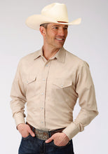 Load image into Gallery viewer, Roper Men&#39;s Tan Diamond Western Shirt