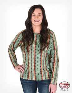 Cowgirl Tuff Womens Aztec Tee