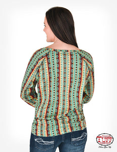 Cowgirl Tuff Womens Aztec Tee