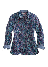 Load image into Gallery viewer, Tin Haul Womens Folk Paisley Long Sleeve Shirt