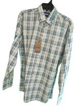 Load image into Gallery viewer, Resistol Men&#39;s Blue Plaid Button Up