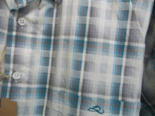 Load image into Gallery viewer, Resistol Men&#39;s Blue Plaid Button Up