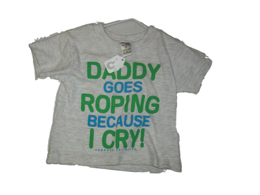 Daddy Goes Roping Because I Cry