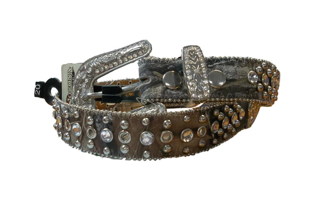 Nocona Youth Mossy Oak with Rhinestones Belt