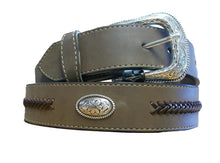Load image into Gallery viewer, G Bar D Men&#39;s Brown Belt W/Braid
