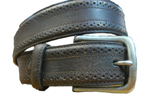 mens brown leather belt 1068