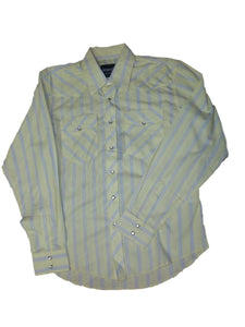 Wrangler Assorted Striped Pearl Snap Boys Western Shirt