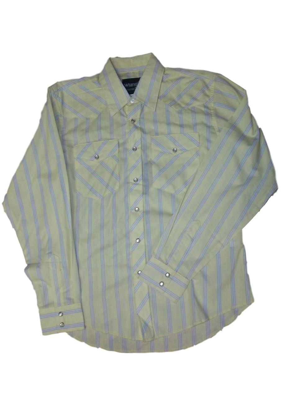 Wrangler Assorted Striped Pearl Snap Boys Western Shirt