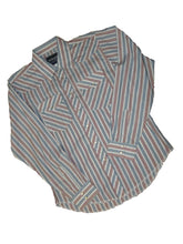Load image into Gallery viewer, Wrangler Assorted Striped Pearl Snap Boys Western Shirt