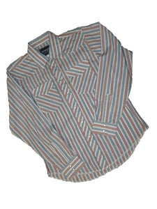Wrangler Assorted Striped Pearl Snap Boys Western Shirt