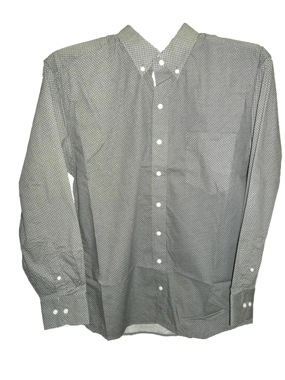 Resistol Mens Grey Western Shirt with Rawlin Buttons