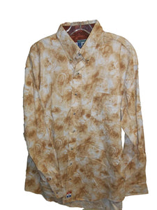 Tan Cowboy Equipment Long Sleeve Western Shirt