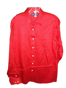Men's Red Long Sleeve Western Shirt