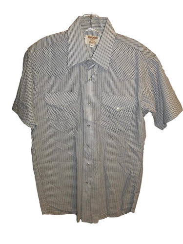 Ruddock Men's Stripped Short Sleeve Western Shirt