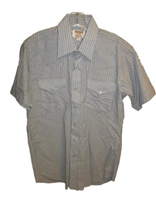 Ruddock Men's Stripped Short Sleeve Western Shirt