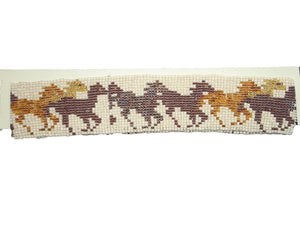 Galloping Horses Beaded Head Band