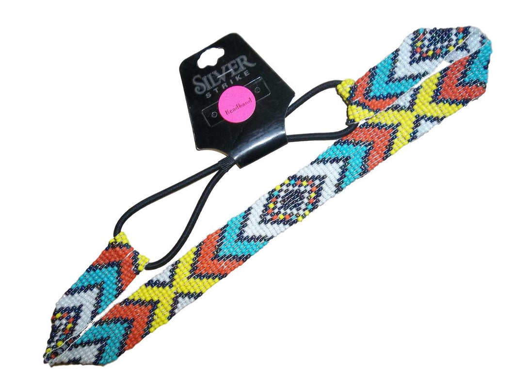 Silver Strike Womens Headband Beaded Multi Colored CHB15027