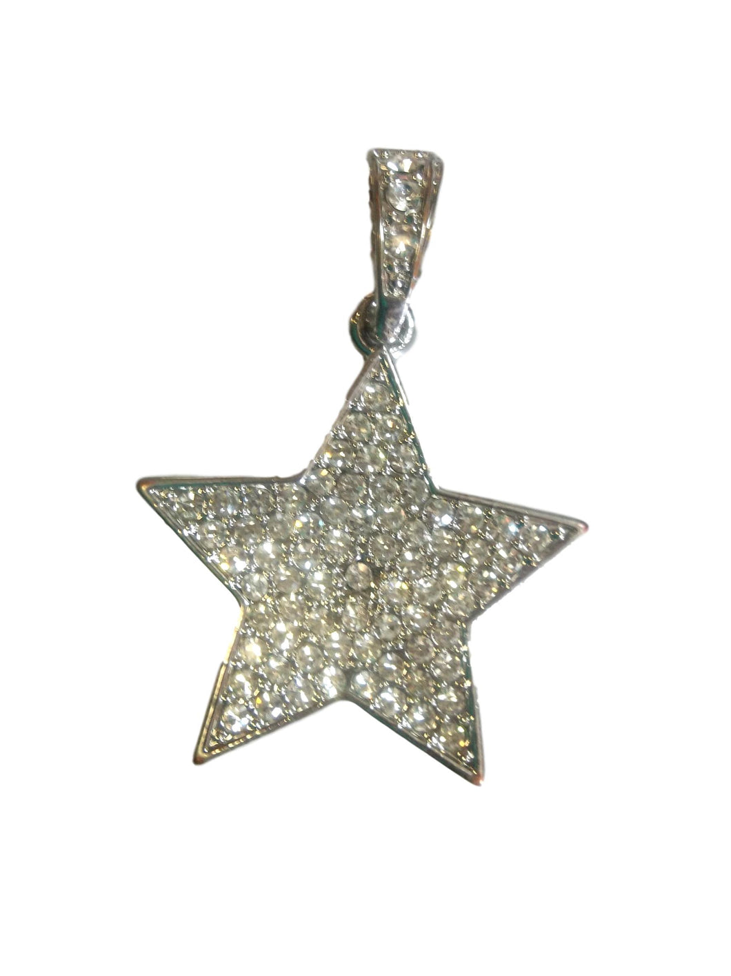 Sparkly star shaped pendent with rhinestones