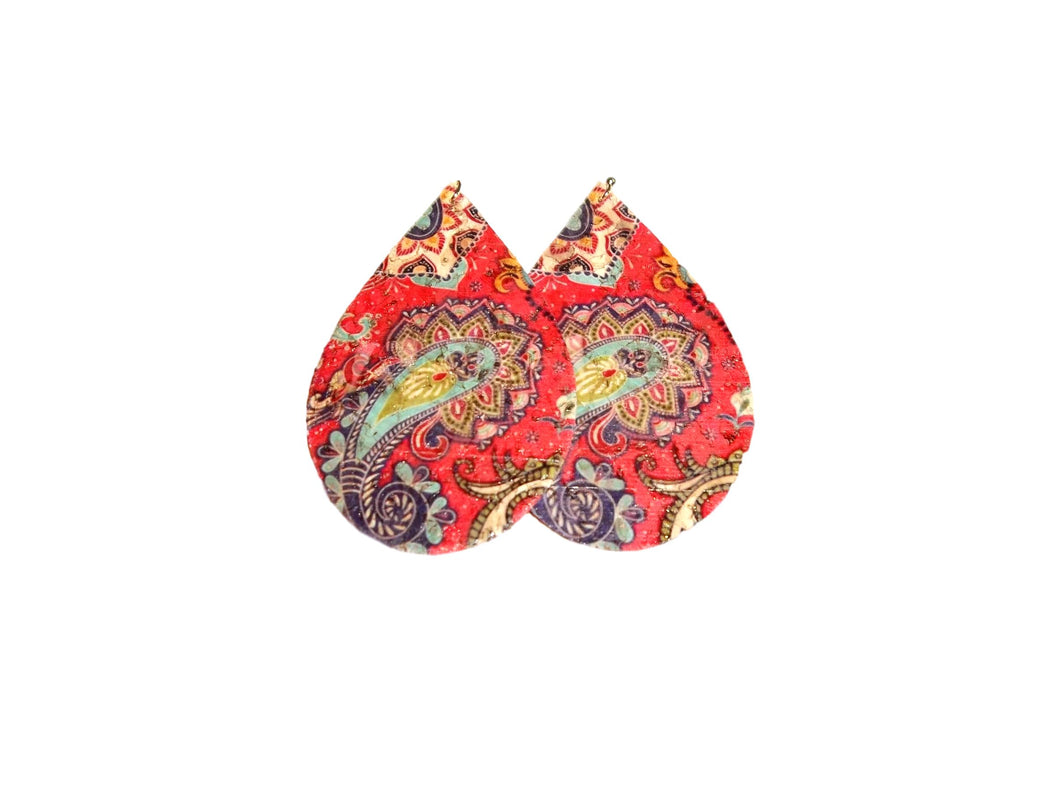Paisley Oval Earrings