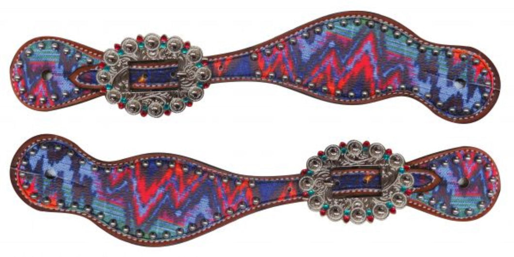Brushed Chevron Ladies Spur Strap