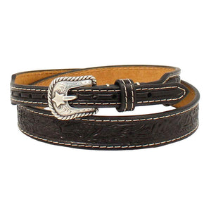 Twister Black Floral Tooled Hat Band