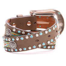 Load image into Gallery viewer, Girls Stitched Inlay Belt