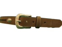Load image into Gallery viewer, G Bar D Men&#39;s Brown Belt W/Braid