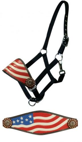 American Flag Bronc Halter