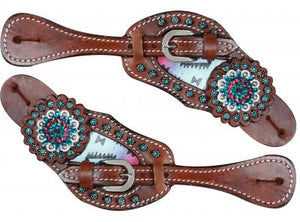 Ladies Pastel Navajo Spur Straps