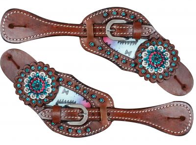 Ladies Pastel Navajo Spur Straps