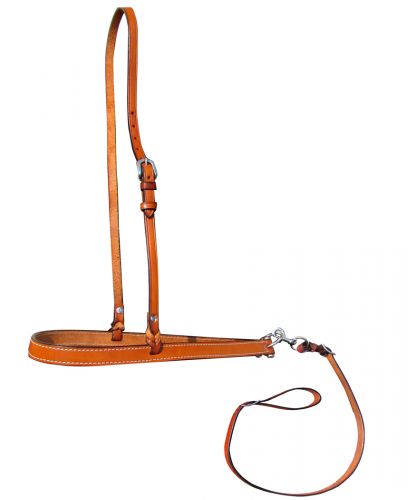 Argentina Cow Leather Adjustable Smooth Leather Noseband and Tie Down