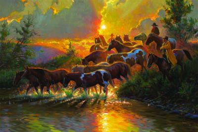 Wild Horse LED Canvas Art