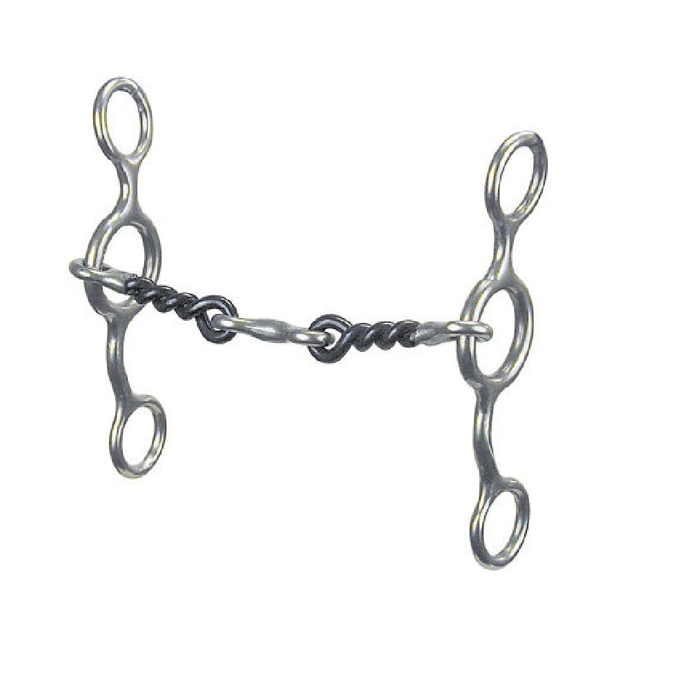 Jr. Cow Horse - 3/8” Twisted Dog Bone Snaffle
