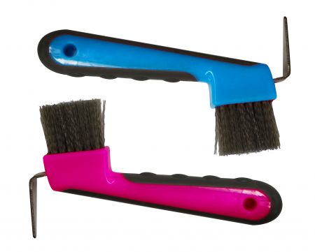 Soft Grip Hoof Pick With Brush