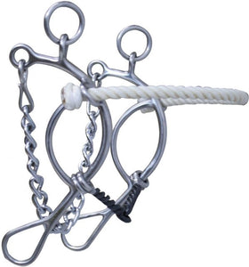 Gag Bit With Rope Noseband