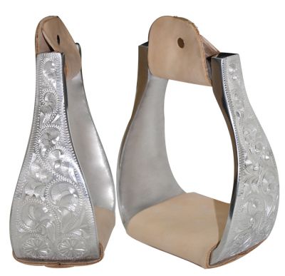 Aluminum Engraved Bell Stirrup