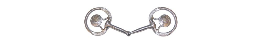 FG Collection by Metalab Stainless Steel Brushed Eggbutt Show Snaffle Bit