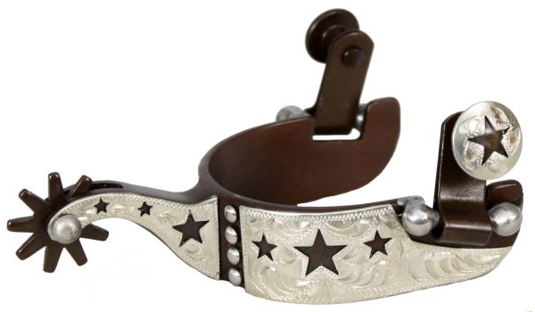 Youth Antique Brown & Silver Show Spur