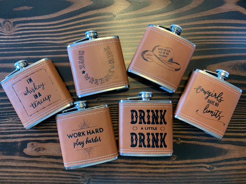 Leather Wrapped Flasks