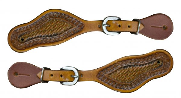 Youth Basketweave Spur Strap