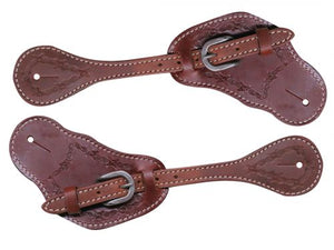 Men's Barbed wire Leather Spur Strap