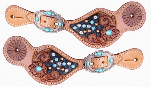 Turquoise Stone spur straps