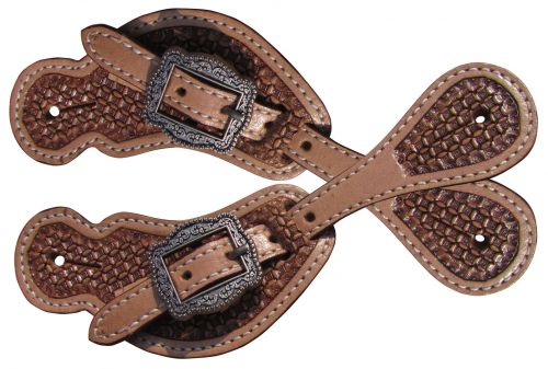 Youth Basketweave Spur Straps