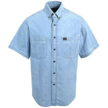 Load image into Gallery viewer, Wrangler Riggs Workwear Blue Short Sleeve Shirt