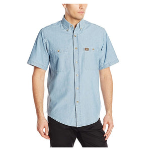 Wrangler Riggs Workwear Blue Short Sleeve Shirt